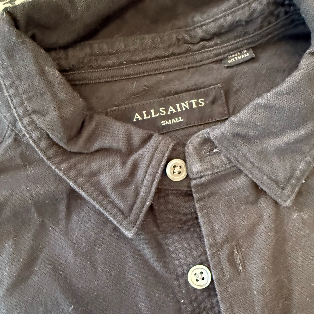 All Saints black button down - Picture 3 of 8